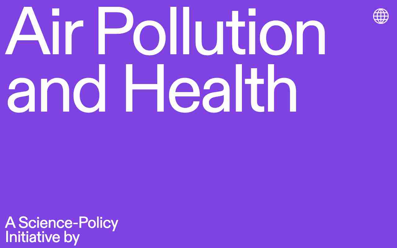 Screenshot of Air Pollution and Health website.