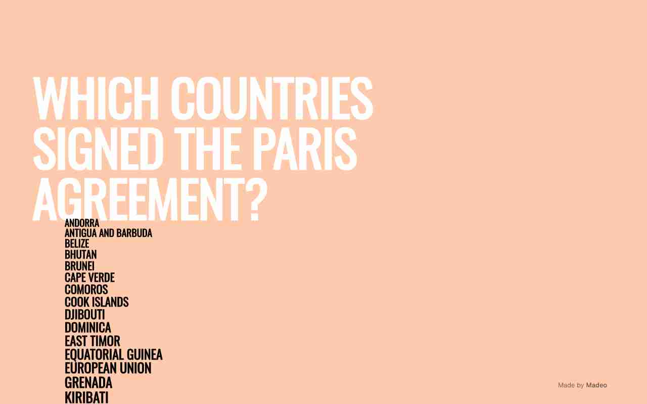 Screenshot of Paris Agreement website.